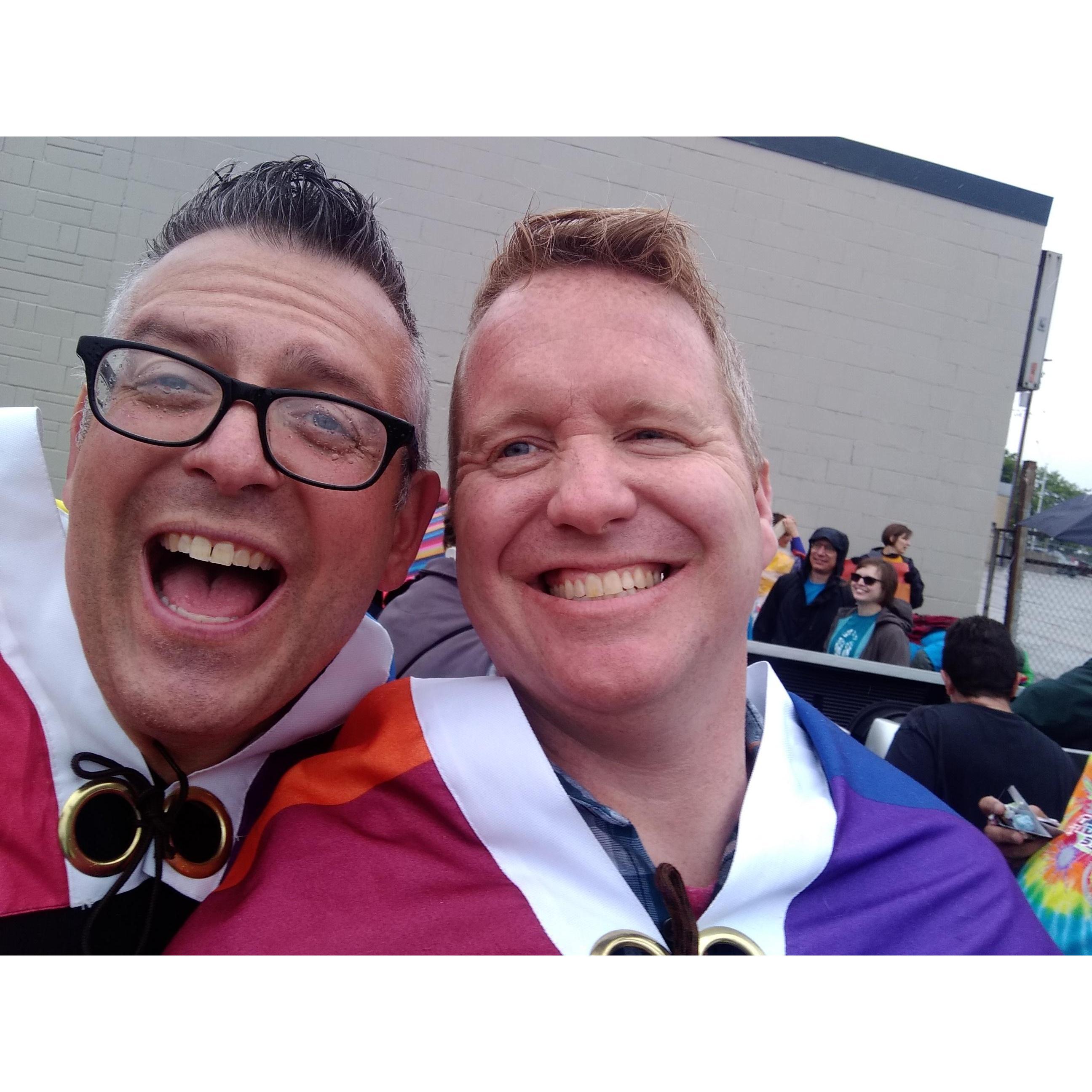 This is Tony and I at the Pride Parade a few years ago!