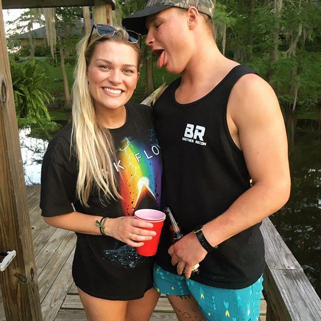 Crawfish boil at Paps dock, where Cole said I love you for the first time, and I didn't hear him hahahah