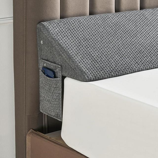 IFNOW Bed Wedge Pillow for Headboard Gap Filler(60"x6"x10") Mattress Gap Filler(0-8") Bed Wedge for Headboard Gap Between Your Headboard and Mattress Dark Grey