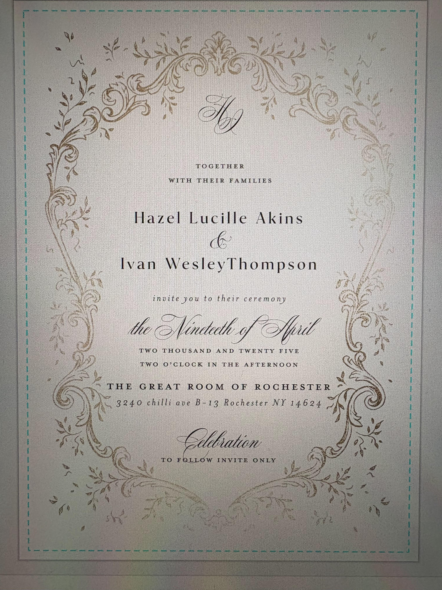 The Wedding Website of Ivan Wesley Thompson and Hazel Lucille Akins
