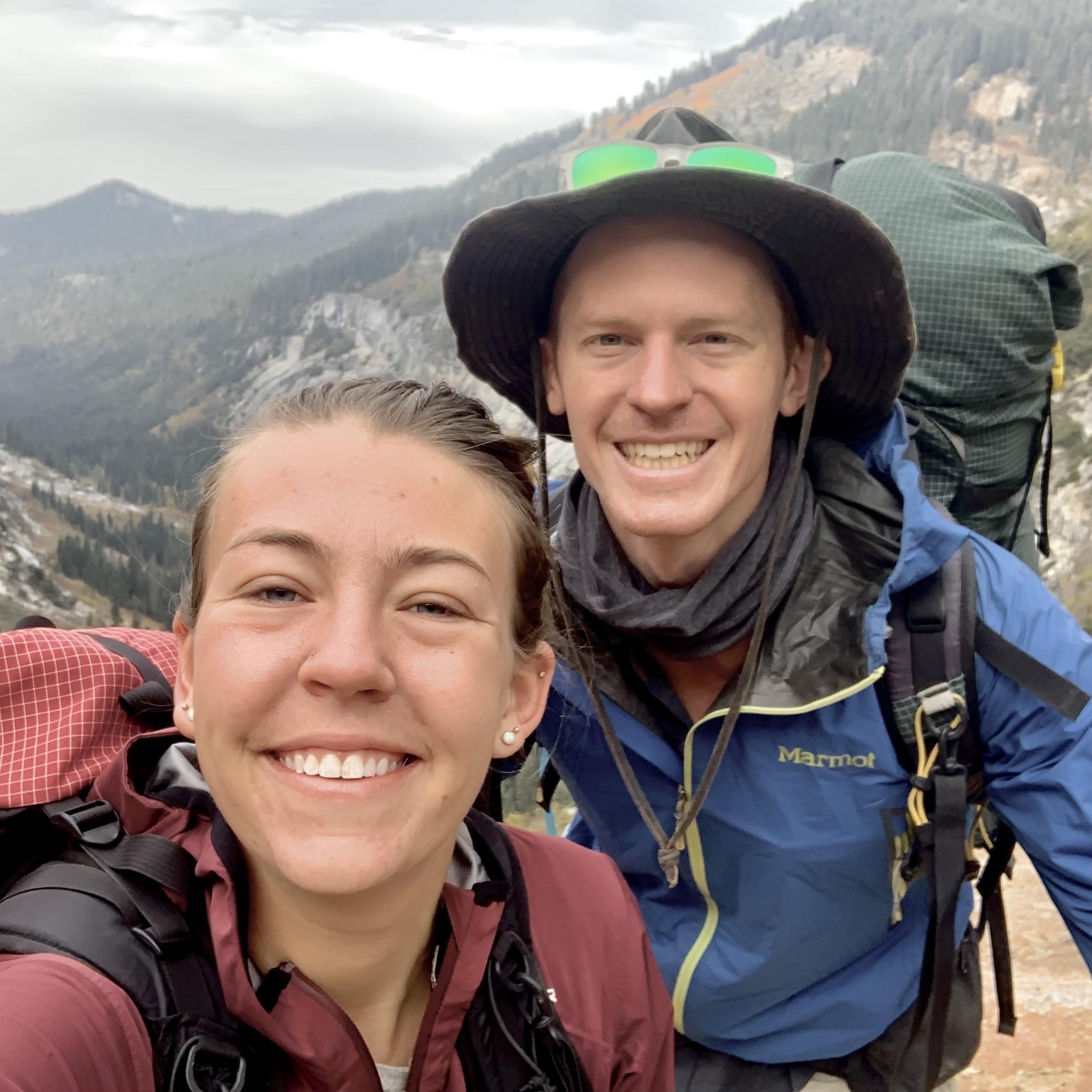 On a backpacking trip to Sequoia National Park in 2020.