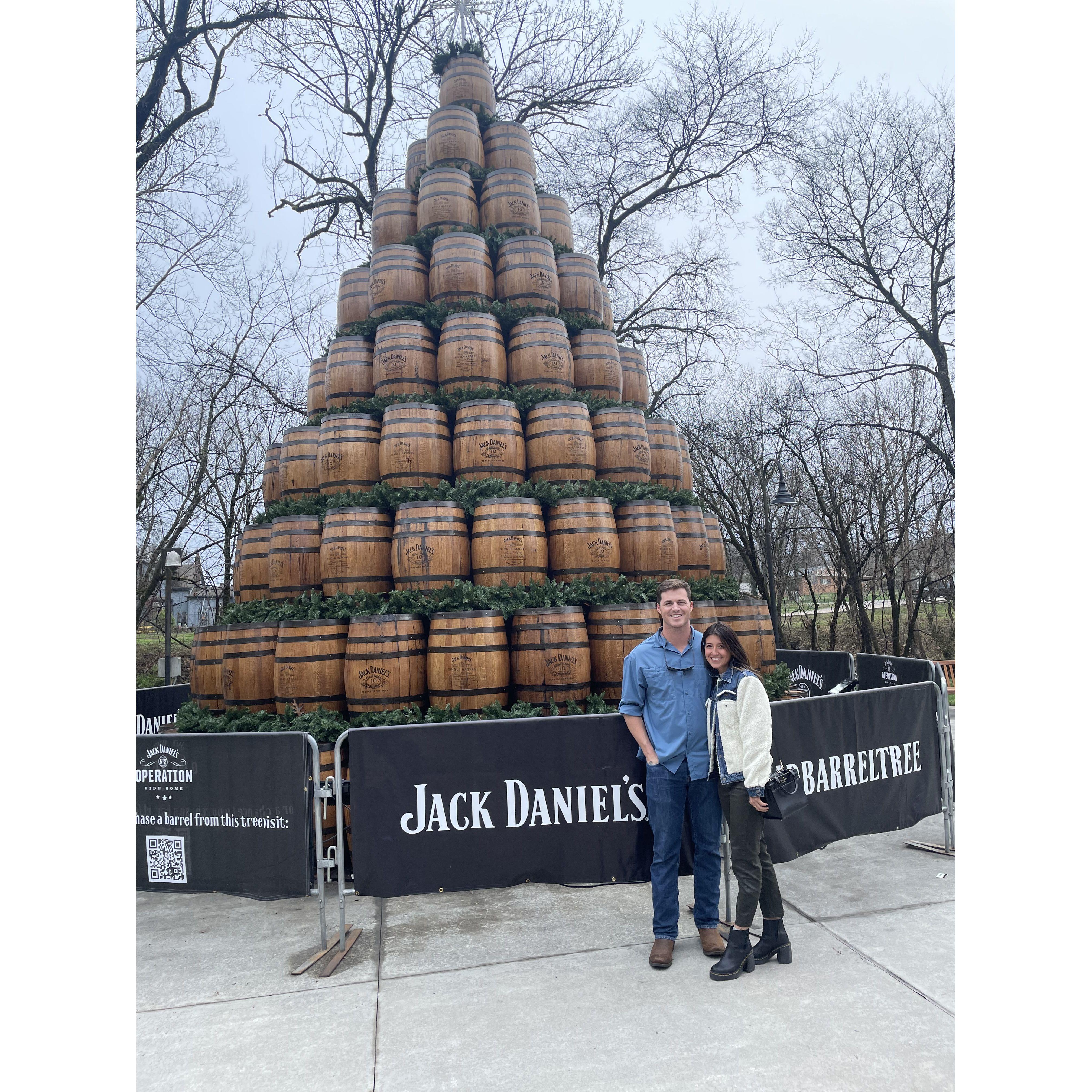 Tennessee whiskey at the Jack Daniel's Distillery in Lynchburg, Tennessee