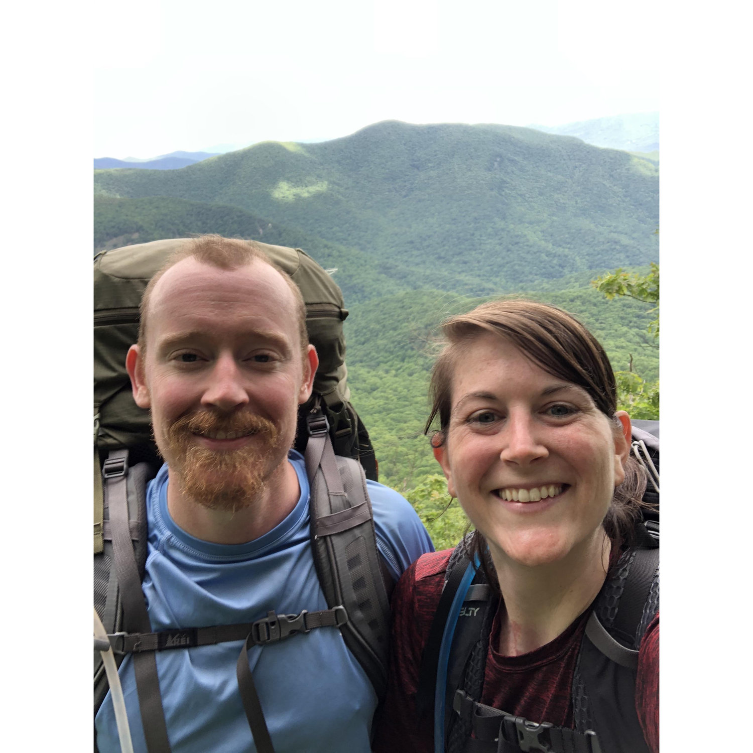 That moment we hiked 8 miles to a campsite.... that didn't exist. So we got a cab into Asheville, got burgers, and hungout in our favorite city!