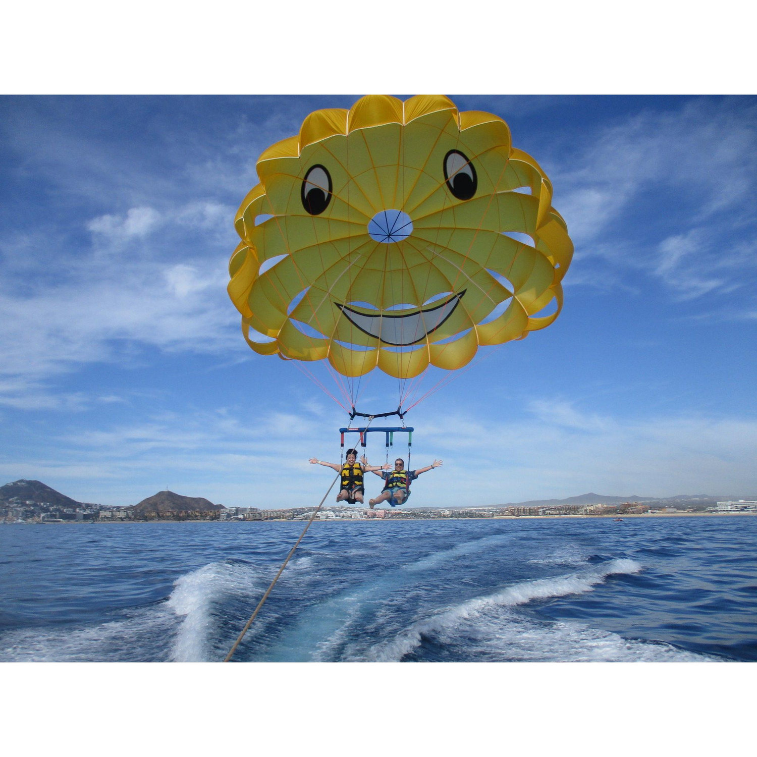 Parasailing for the first time. Mexico 2023.