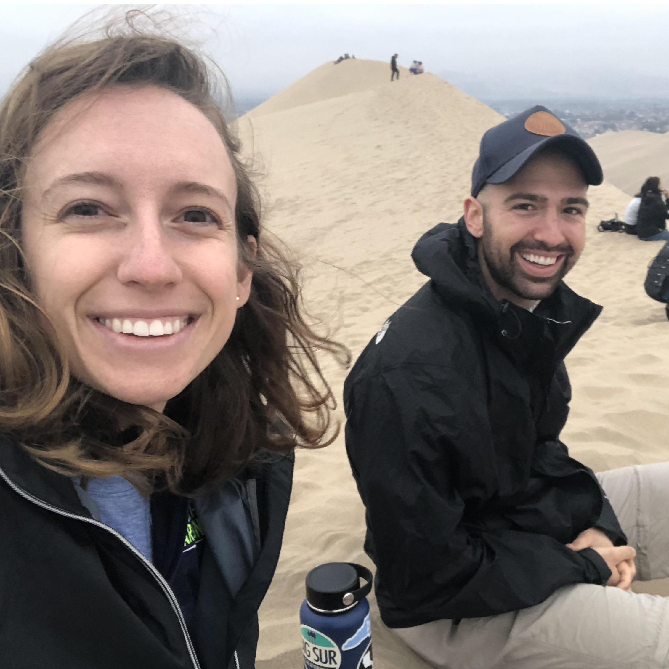The sand dunes of Huacachina, Peru