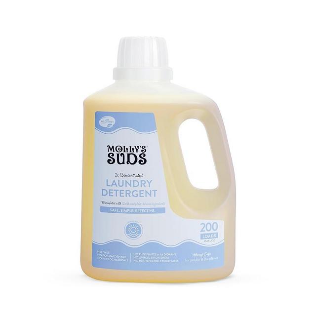 Molly's Suds Liquid Laundry Detergent | Natural Laundry Detergent Soap for Sensitive Skin, 2x Concentrated, High Efficiency (HE) (Ocean Mist - 200 Loads)
