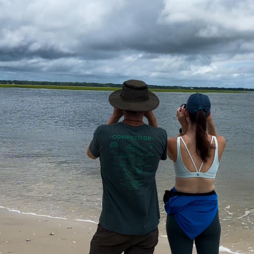 Spotted dolphins while birding!
