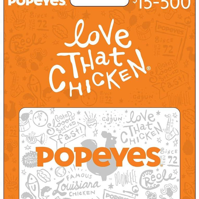 Popeyes Gift Card