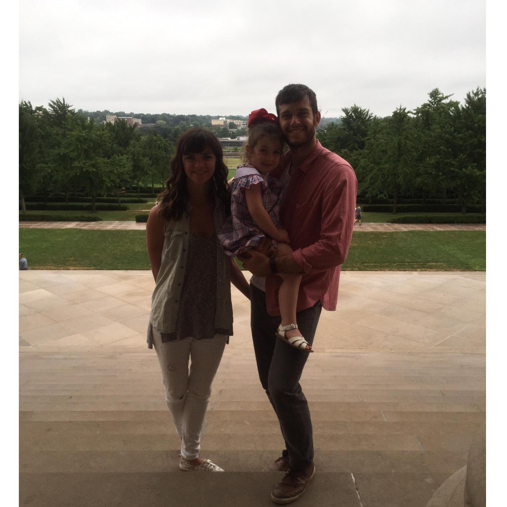 With niece, Olivia.