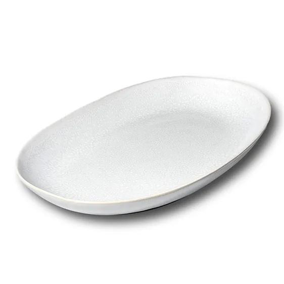 White Lily Valley Lead Free Large Serving Platter