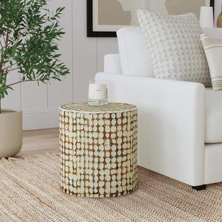 Mila Coconut Shell Accent Table