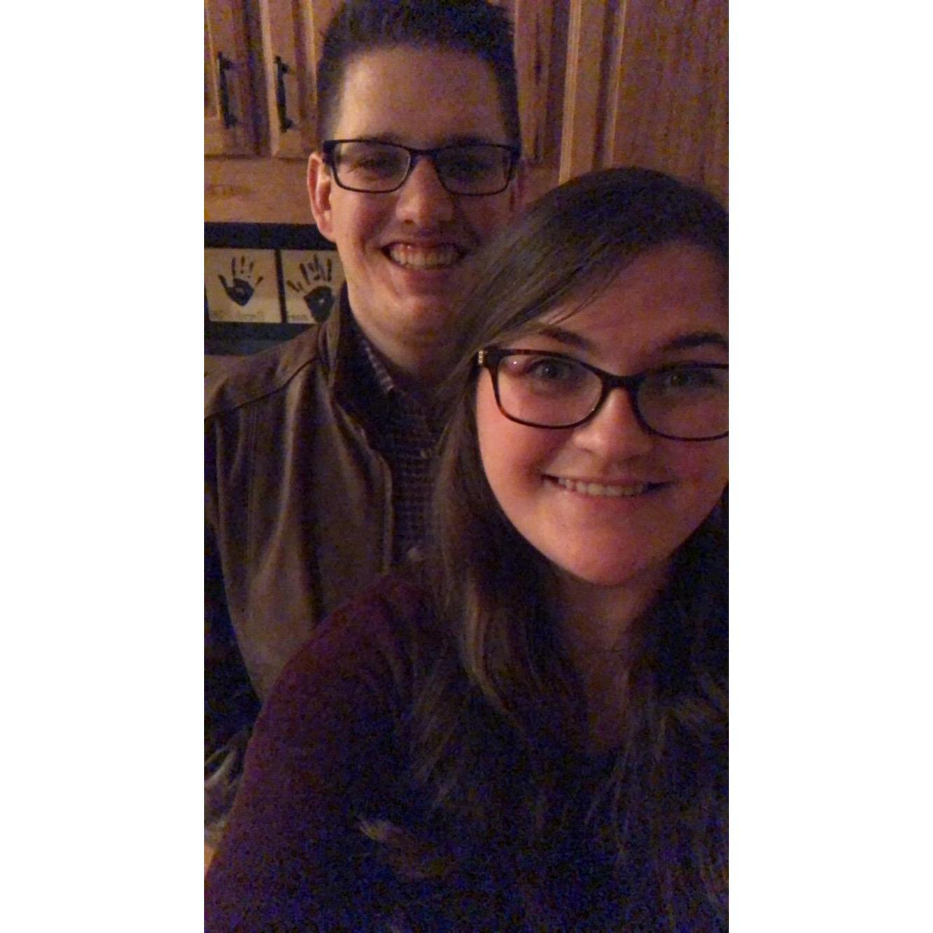 Our unofficial first Valentine's Day.