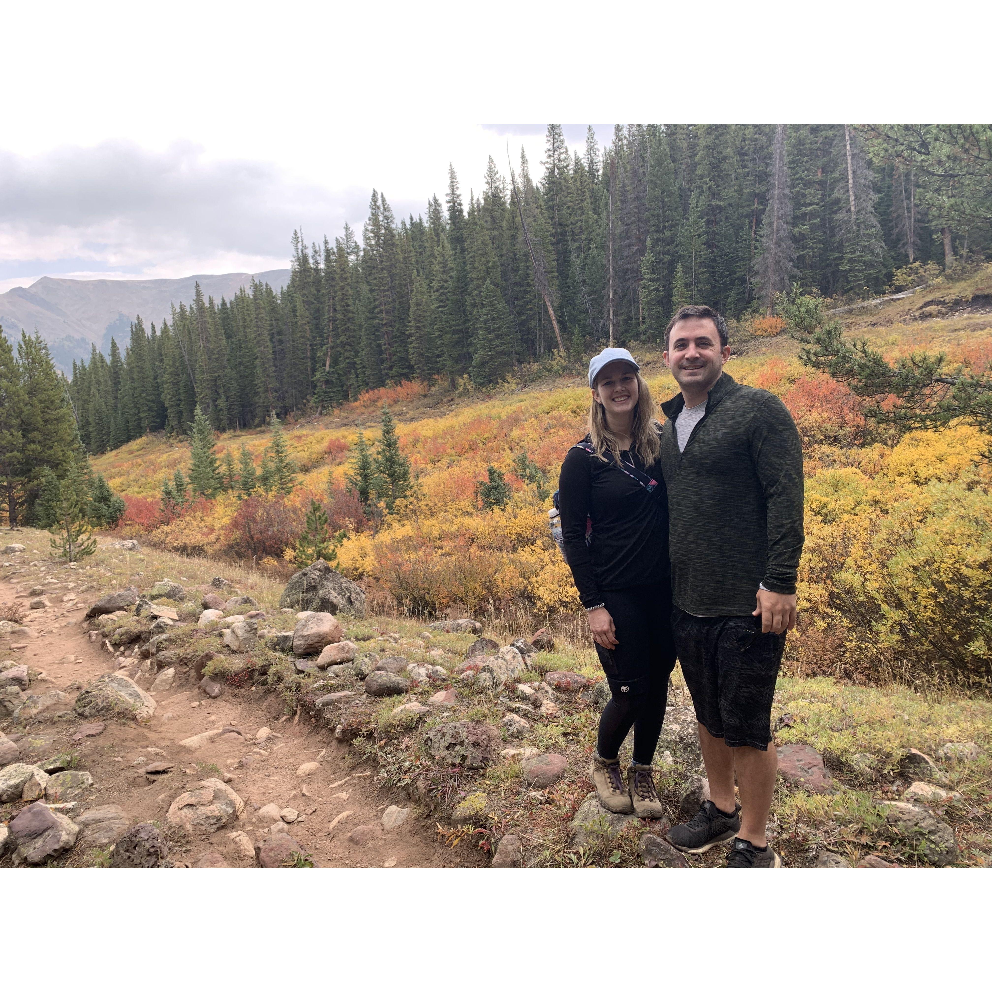 First time I got Phil to go hiking with me at Copper Mountain.