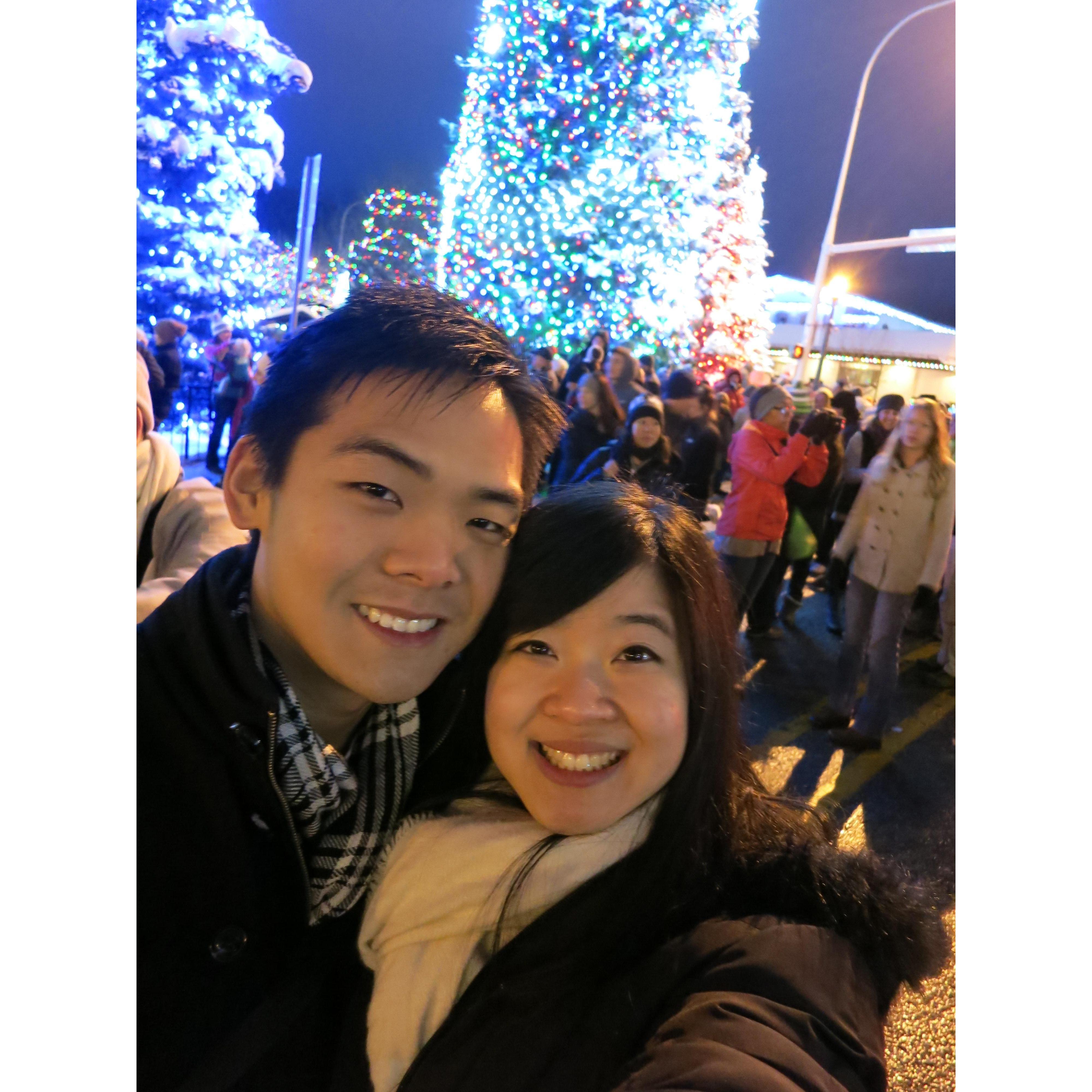 In 2015, we went to our first Leavenworth Christmas Tree Lighting!