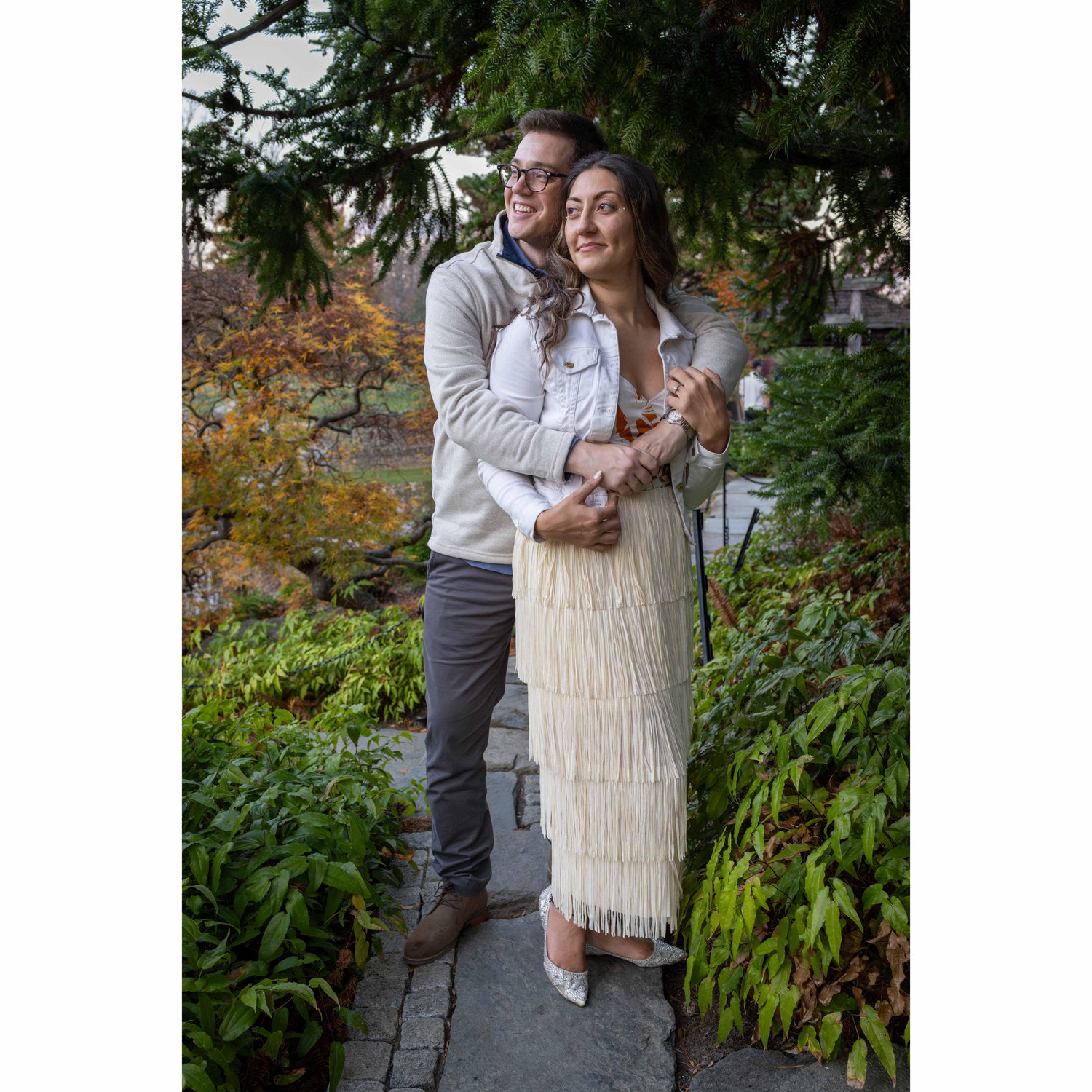 Engagement shoot at Brookside gardens!