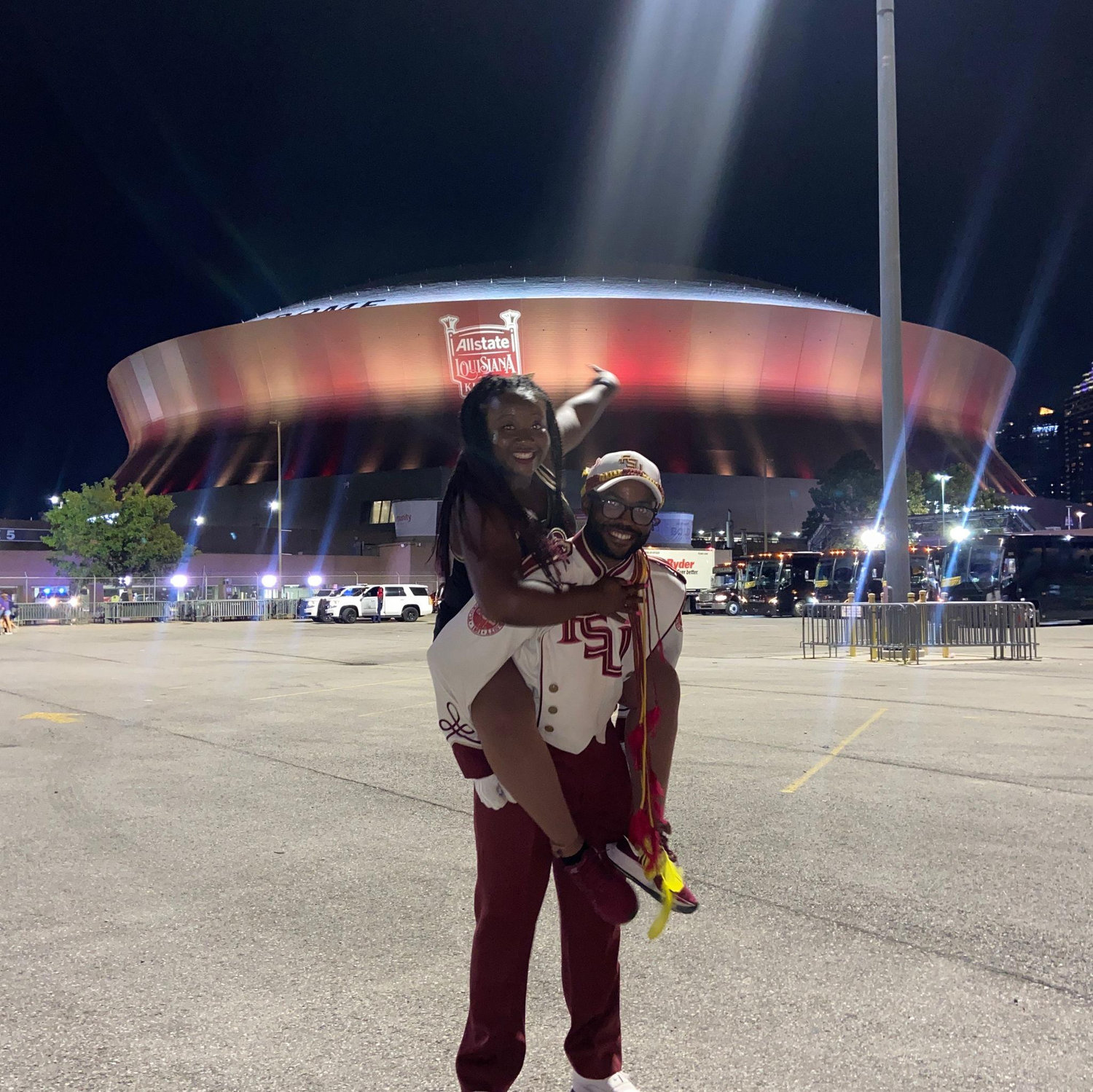 September 4th, 2022 - Two FSU band kids that fell in love pt. 2! This time in the Caesar's Superdome in New Orleans, Louisiana #GeauxNoles