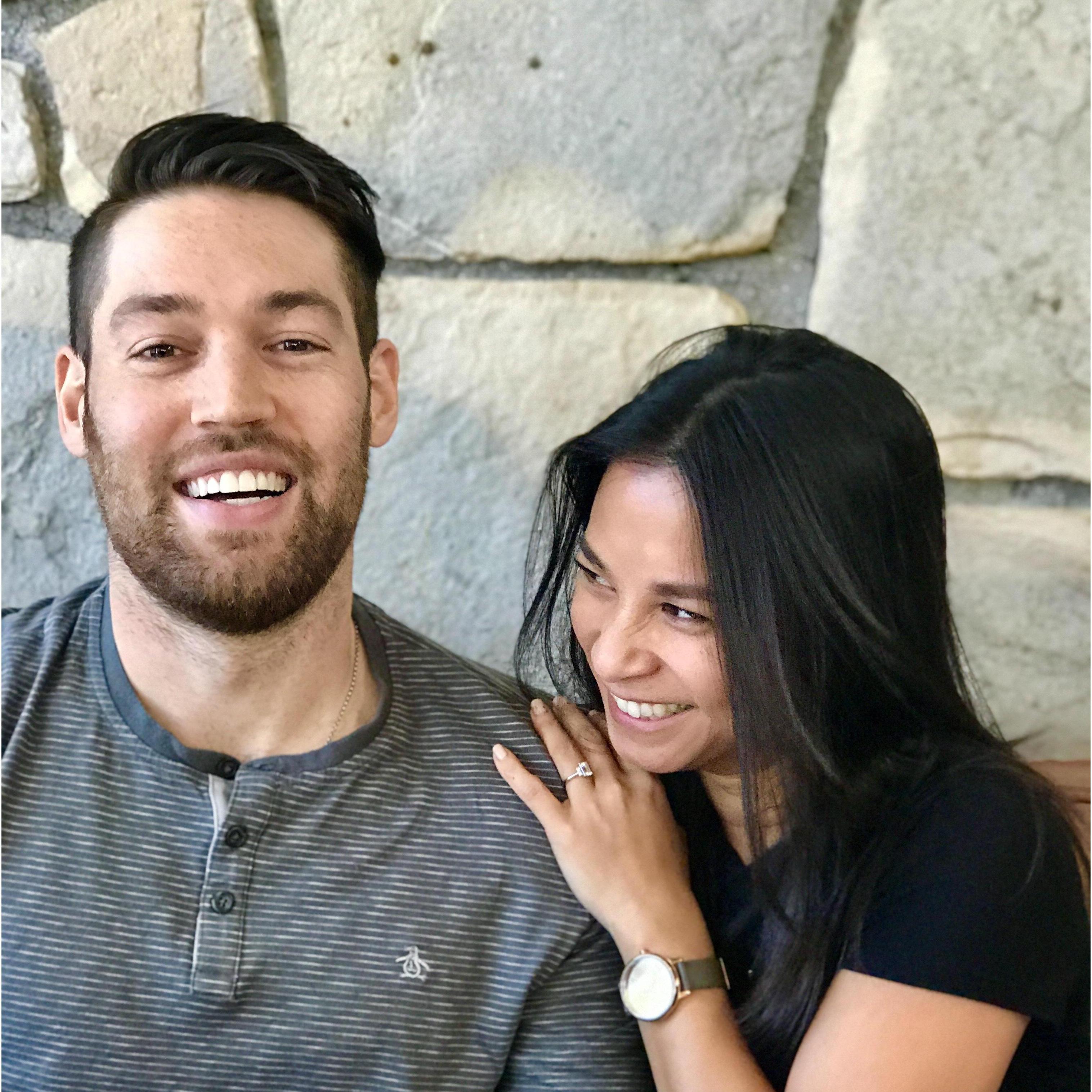 Brunch, day after the engagement. Palm Springs, 2017.