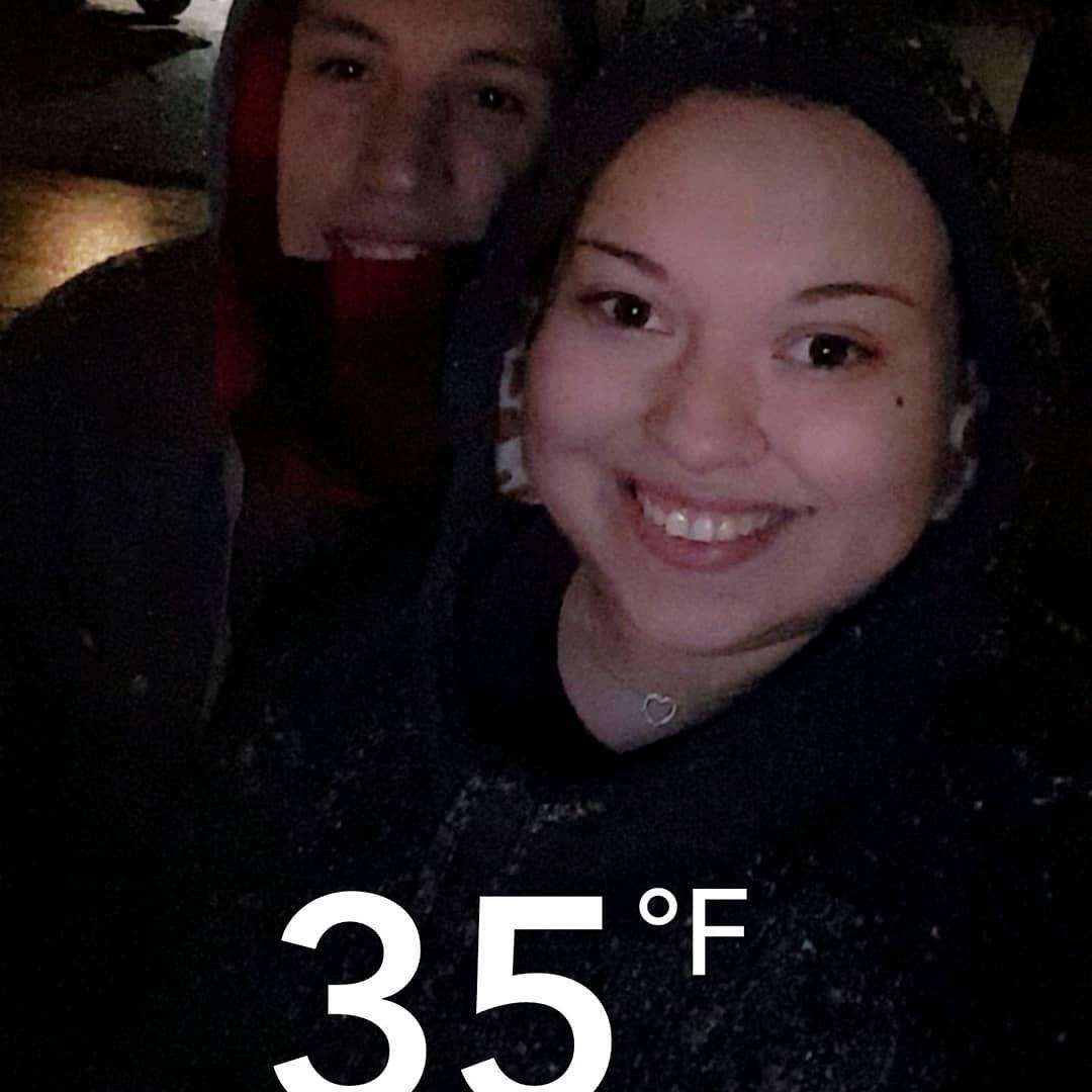 Keeping cozy as we experience as first snow day together, 2017.