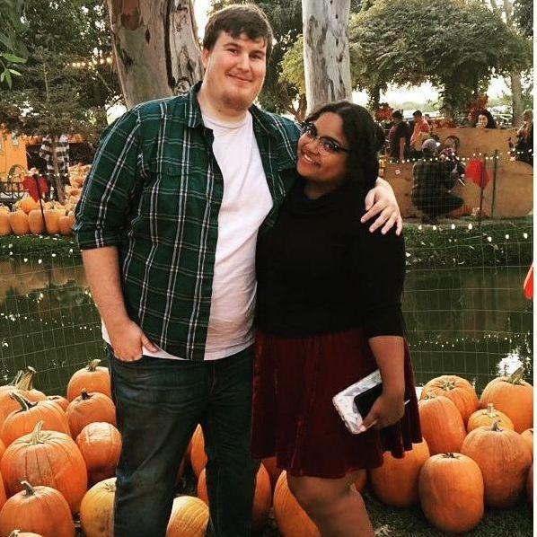 Our first photo together as a couple. We've gone back to the same pumpkin patch every year since.