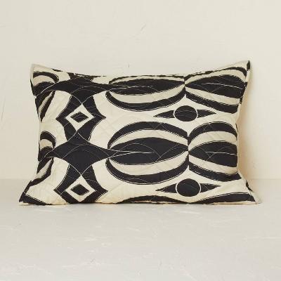Printed Quilt Sham Black/Tan - Opalhouse™ designed with Jungalow™