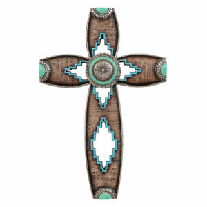 Southwestern Turquoise Wall Cross
