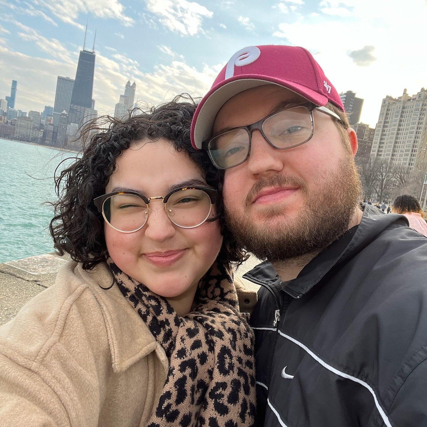 Holly was out of town so we took Charlie out on a walk at the lake front trail :)