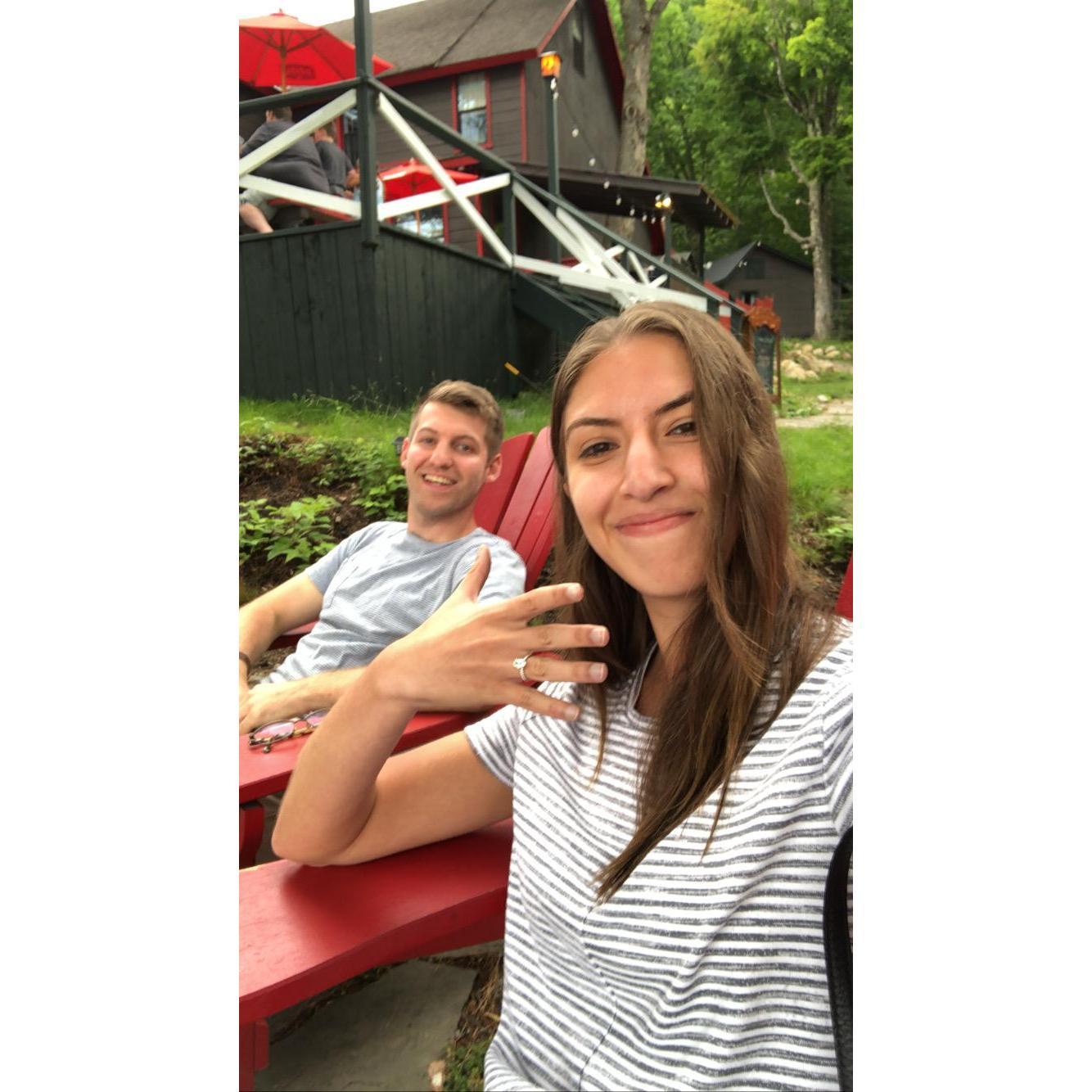 right after we got engaged =)