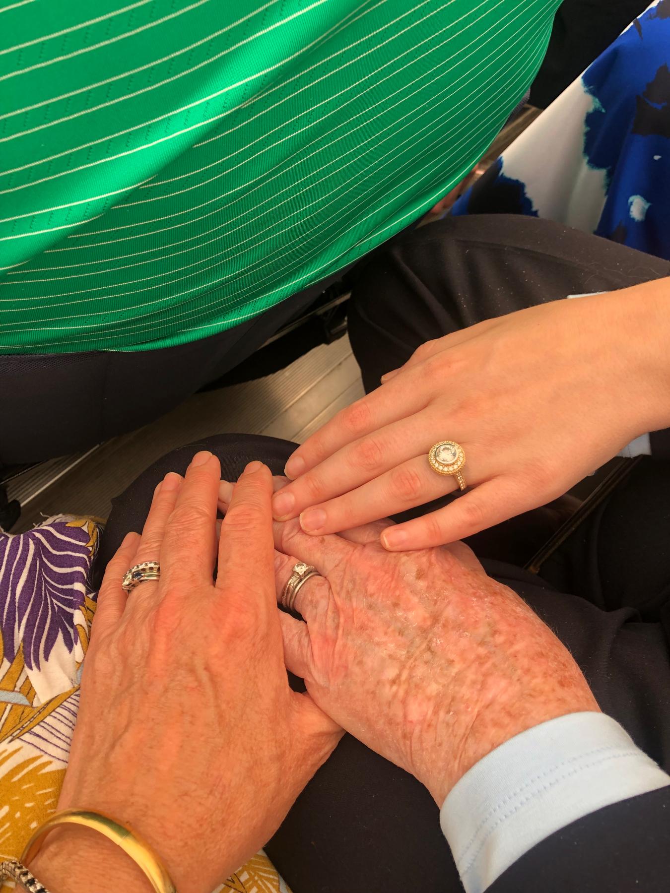 Three generations of engagement rings 💍