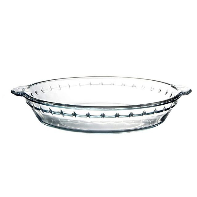 8 Inch Glass Pie Plate by NUTRIUPS Glass Pie Pan for Baking Glass Pie Dish Right Size for Small Family