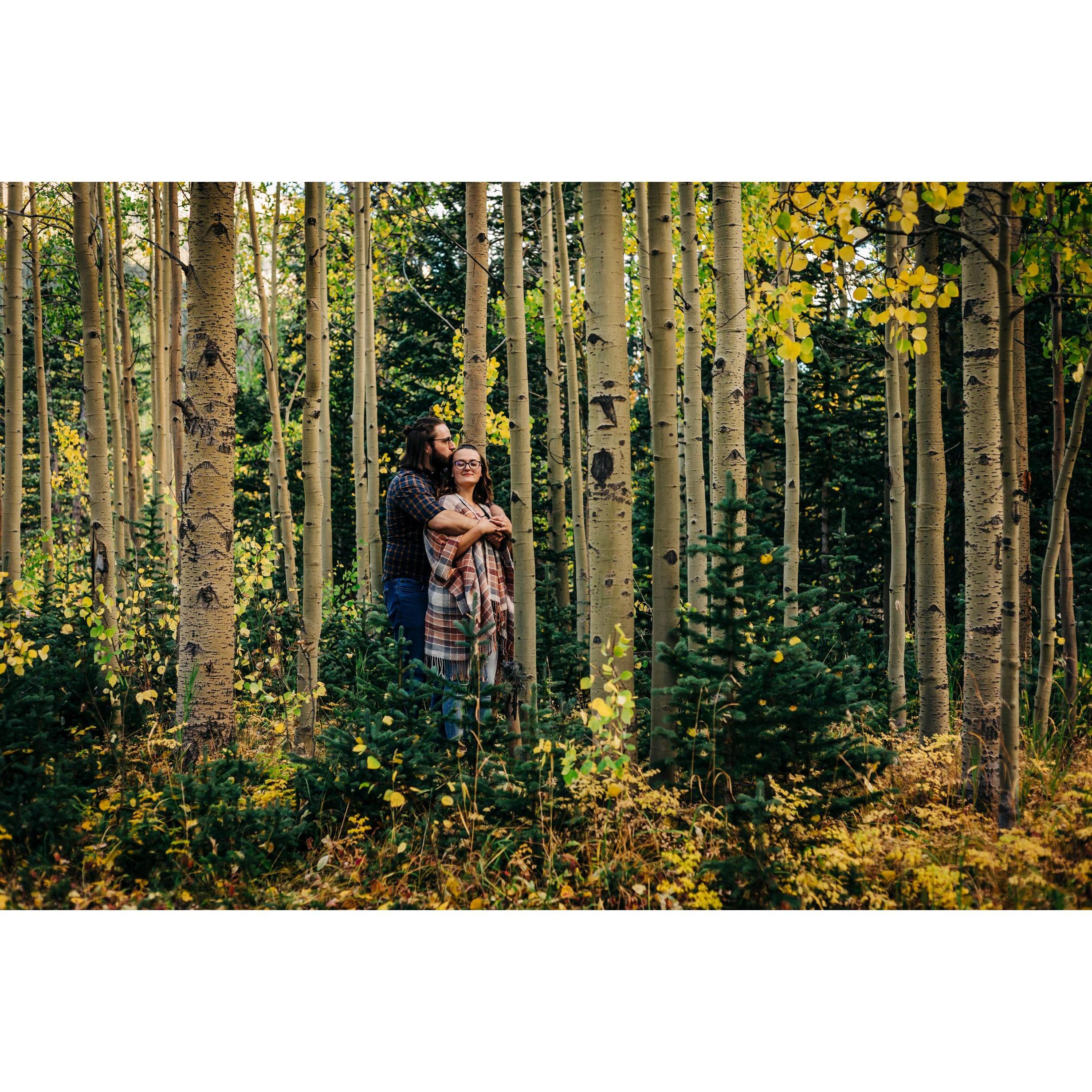 September 2021 - Our engagement photo shoot on Guanella Pass