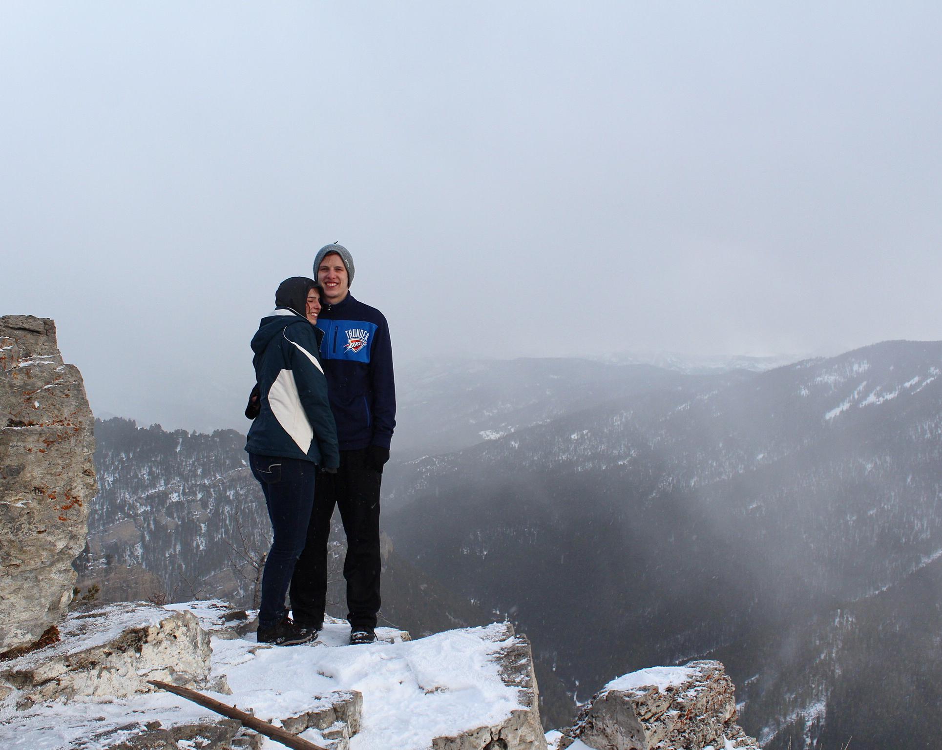 On top of the mountain together