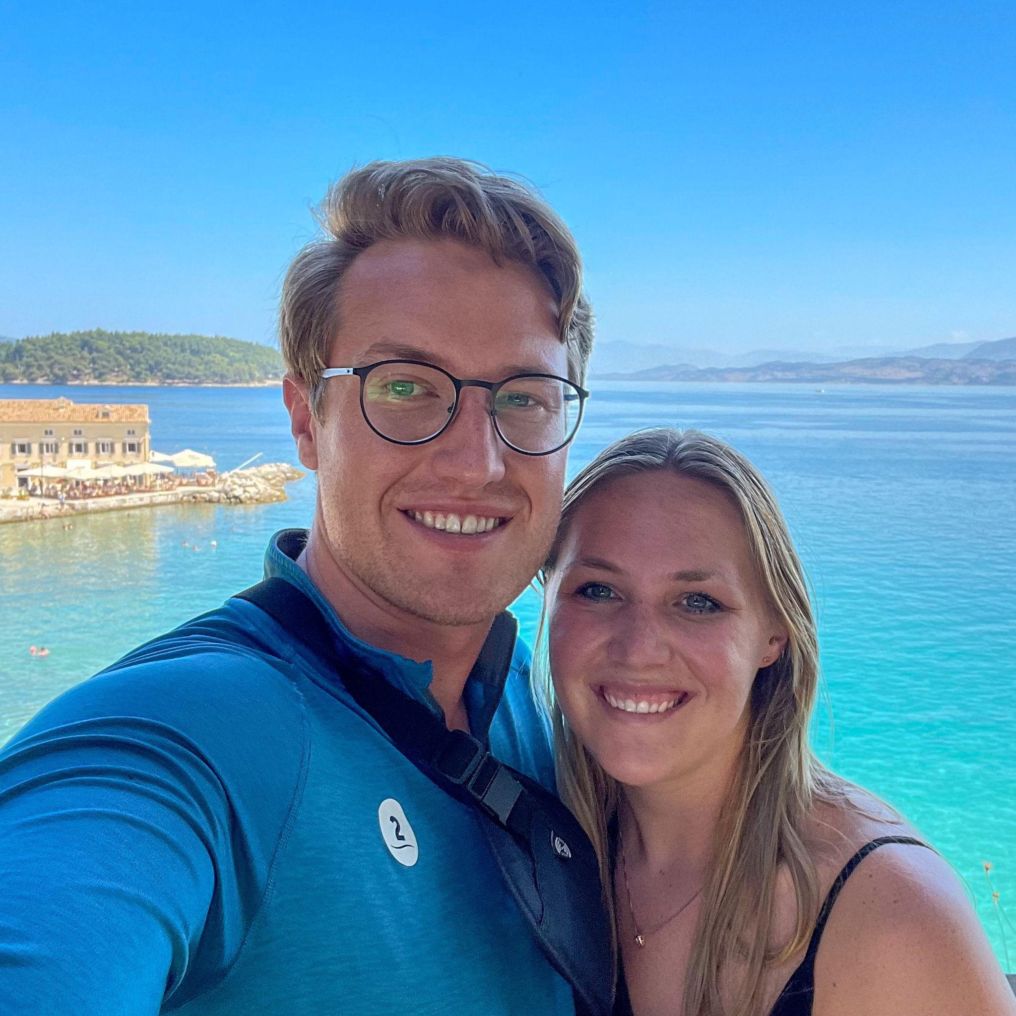 June 2022, somewhere in Greece. Our 4th country on our 2022 Europe trip and when Abby realized she wanted to marry Connor.