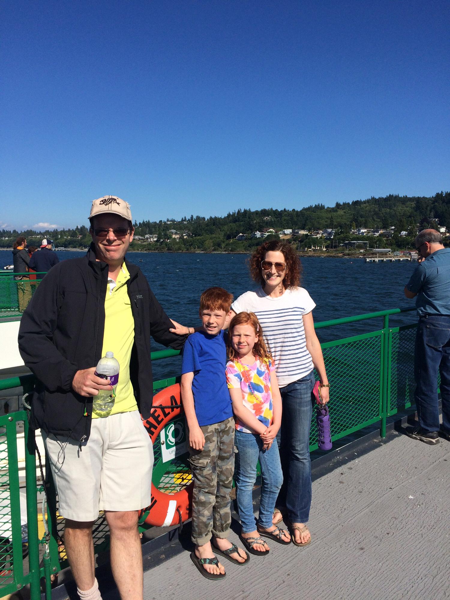 Ferry to Whidbey Island, WA, summer 2017.