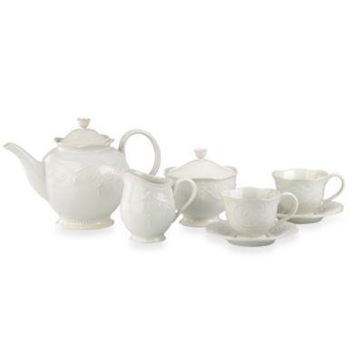 Lenox® French Perle™ 7-Piece Tea Set in White