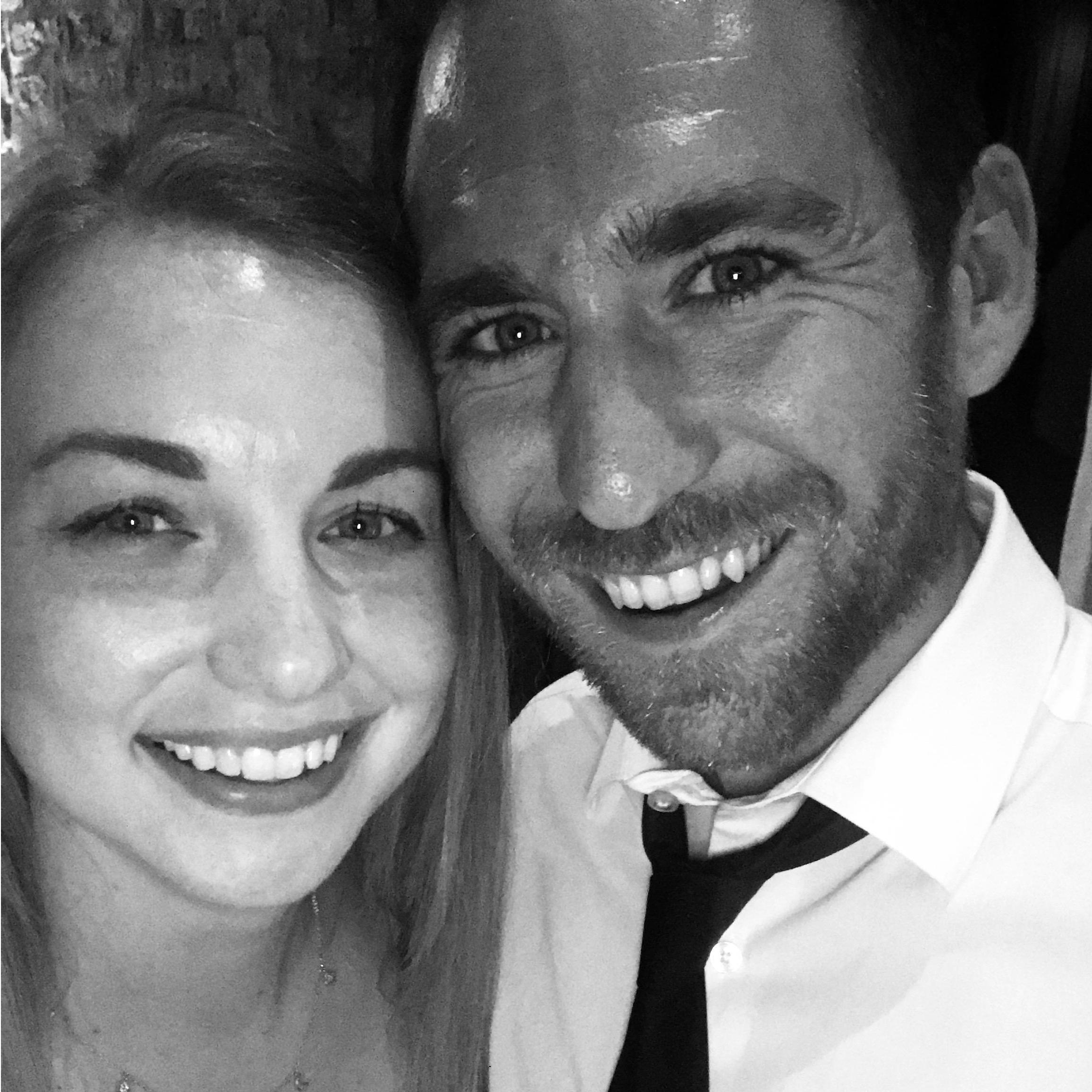 Mid-wedding selfie