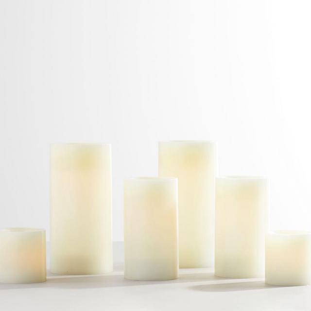 Standard Flameless Box Set, Ivory, Set Of 6