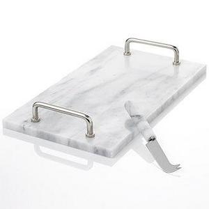 La Cucina Marble Cheese Board with Knife