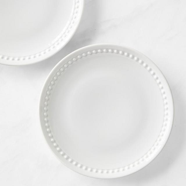 Pillivuyt Beaded Coupe Salad Plates, Set of 8