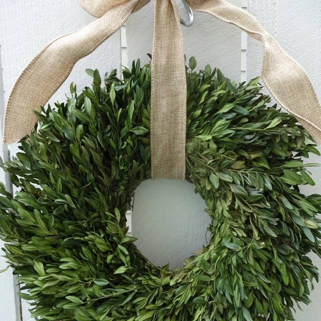 Boxwood Wreath Farmhouse Decor Dried...