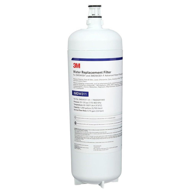 3M Water Filtration System Under Sink Dedicated Faucet Replacement Water Filter Cartridge DW311-01