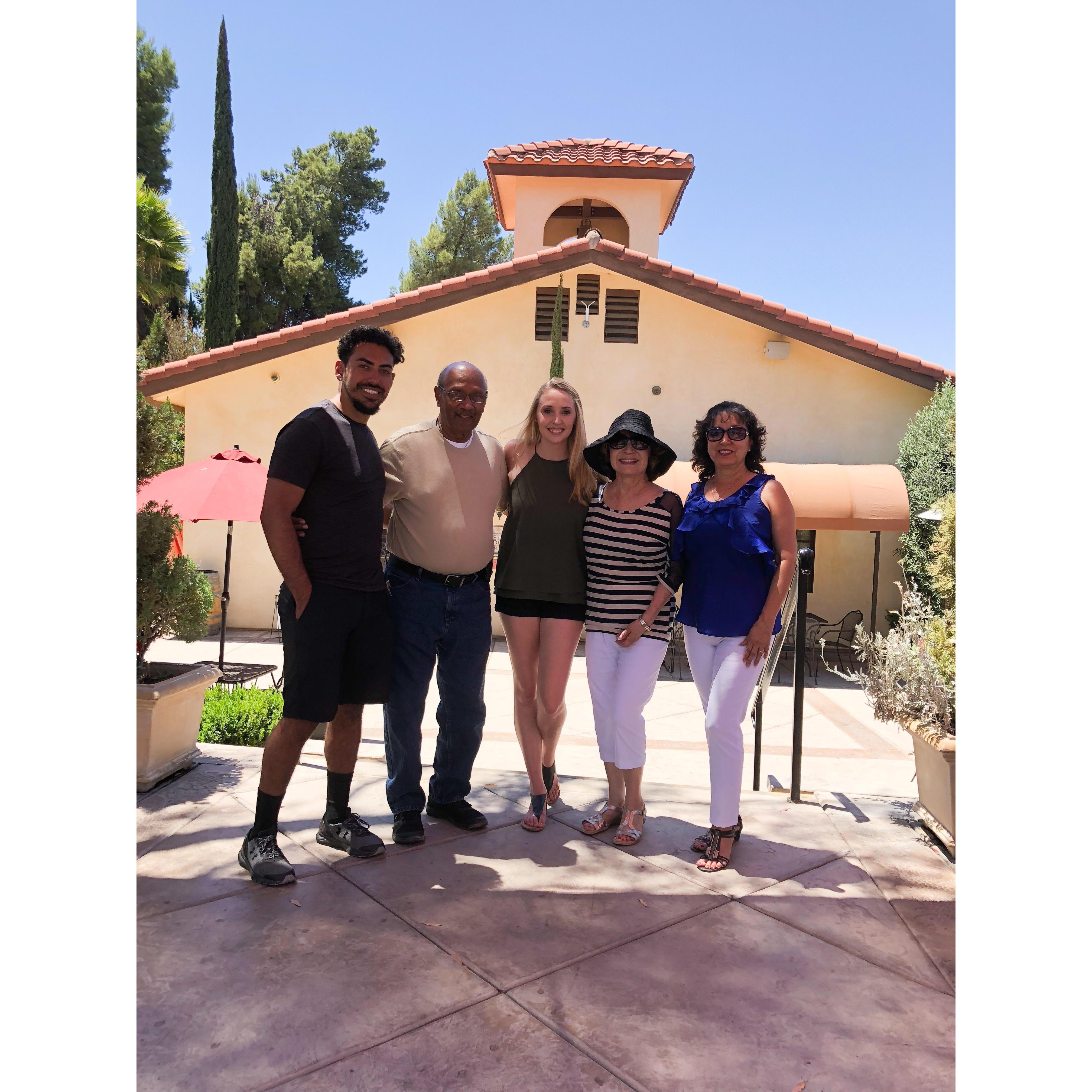 Family wine tasting in Temecula, CA. June, 2018