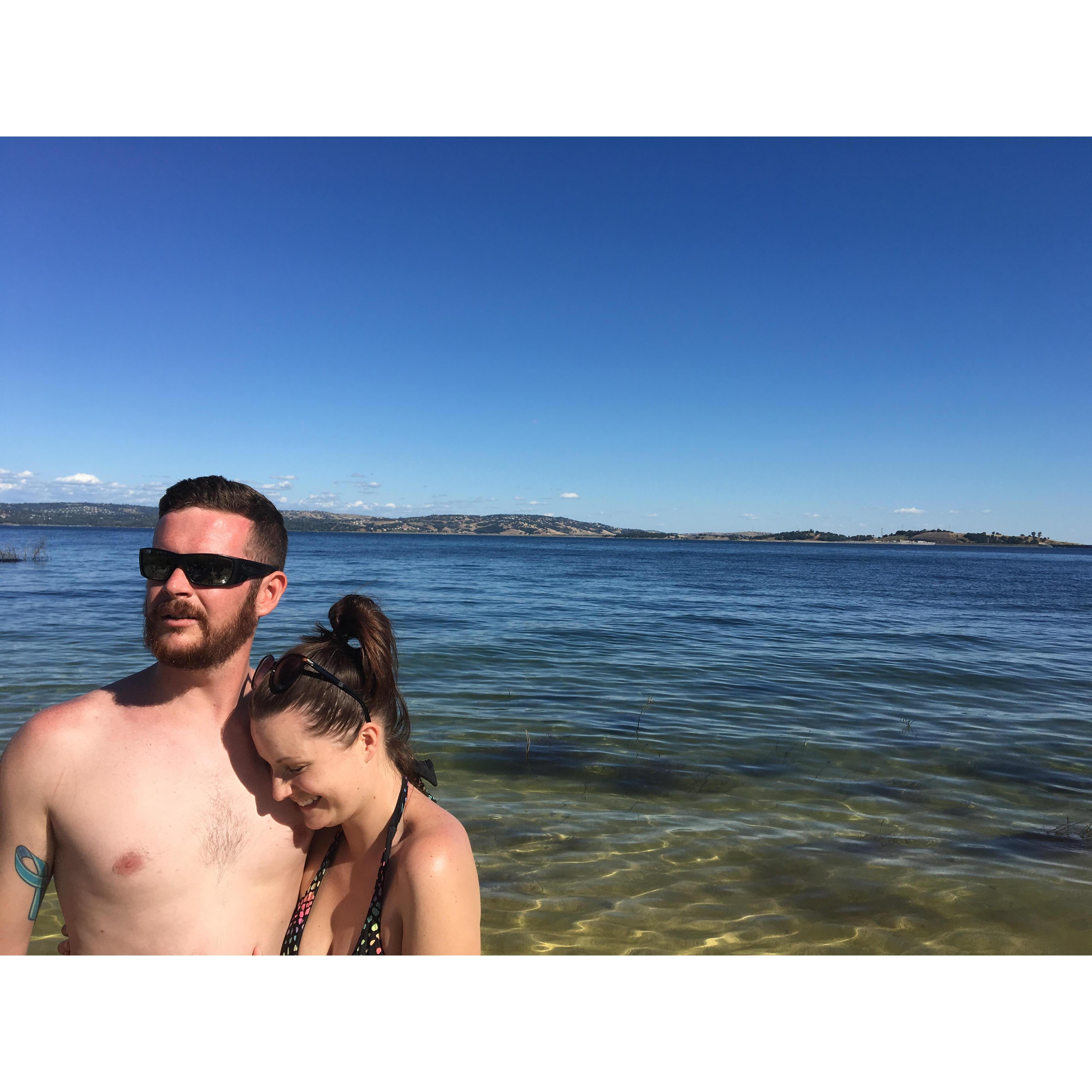 Spending our whole summers near water.
