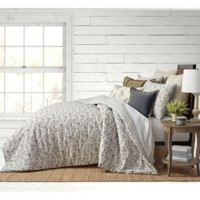 Bee & Willow™ Home Floral Clip Jacquard Full/Queen Comforter Set in Grey
