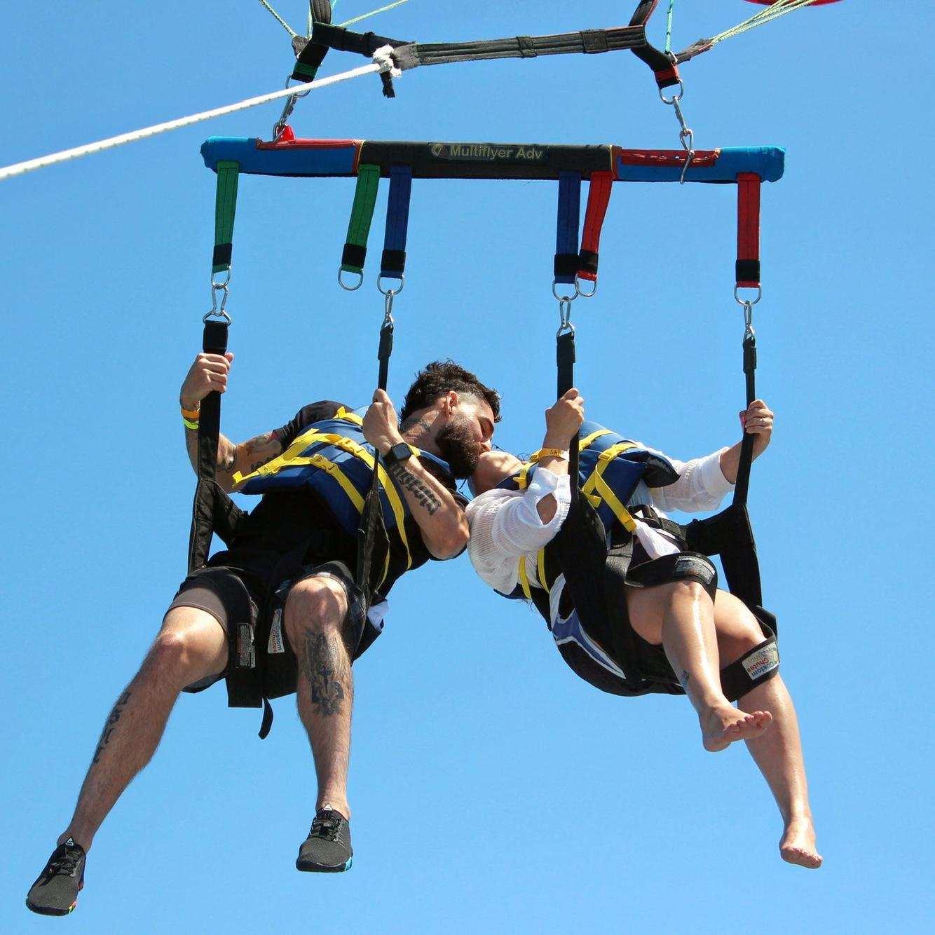 Cameraman told us to kiss…I swear 😁