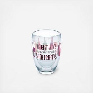 Wine with Friends Stemless Wine Glass
