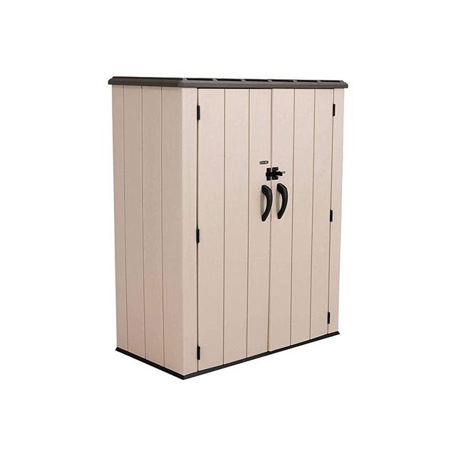 LIFETIME 60326 Vertical Storage Shed, Pack of 1, Desert Sand