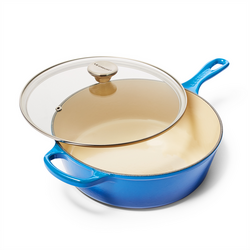 Le Creuset Signature Deep Braiser with Glass Lid, 3.75 Qt.