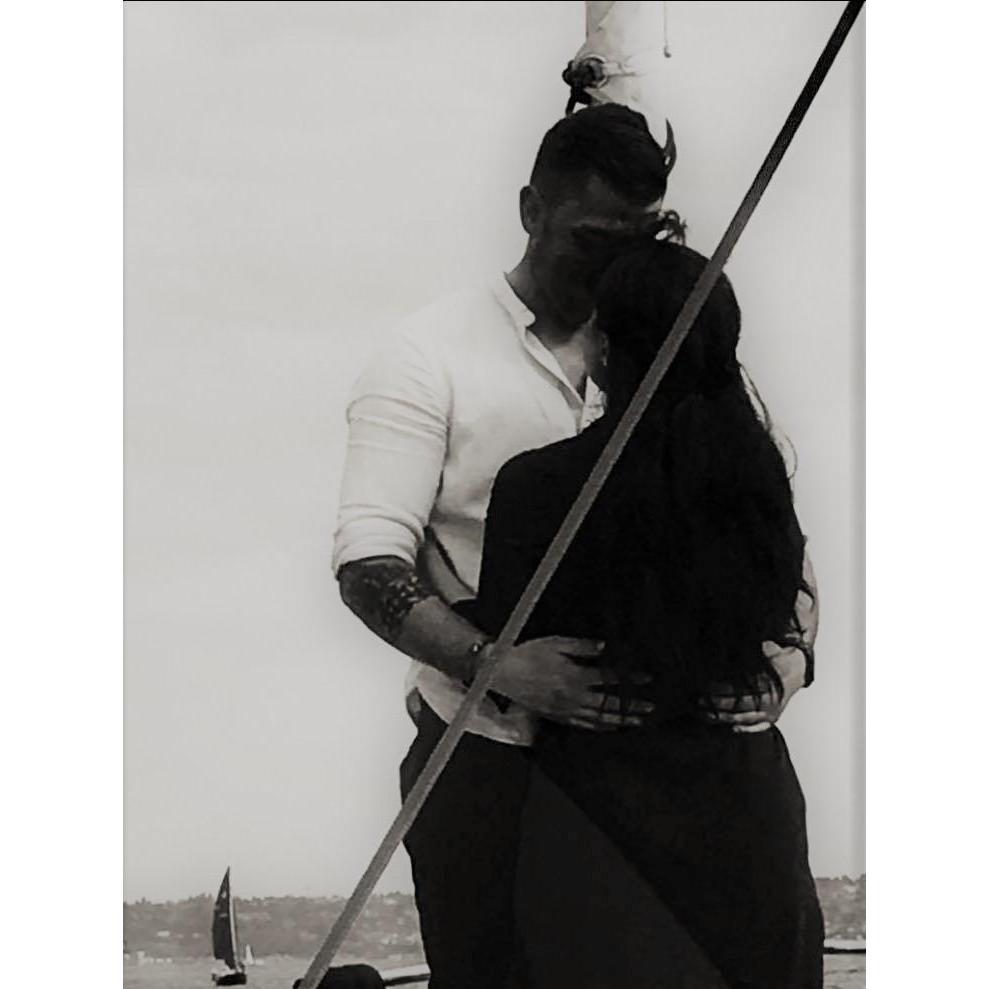 The moment after he proposed and I said yes...