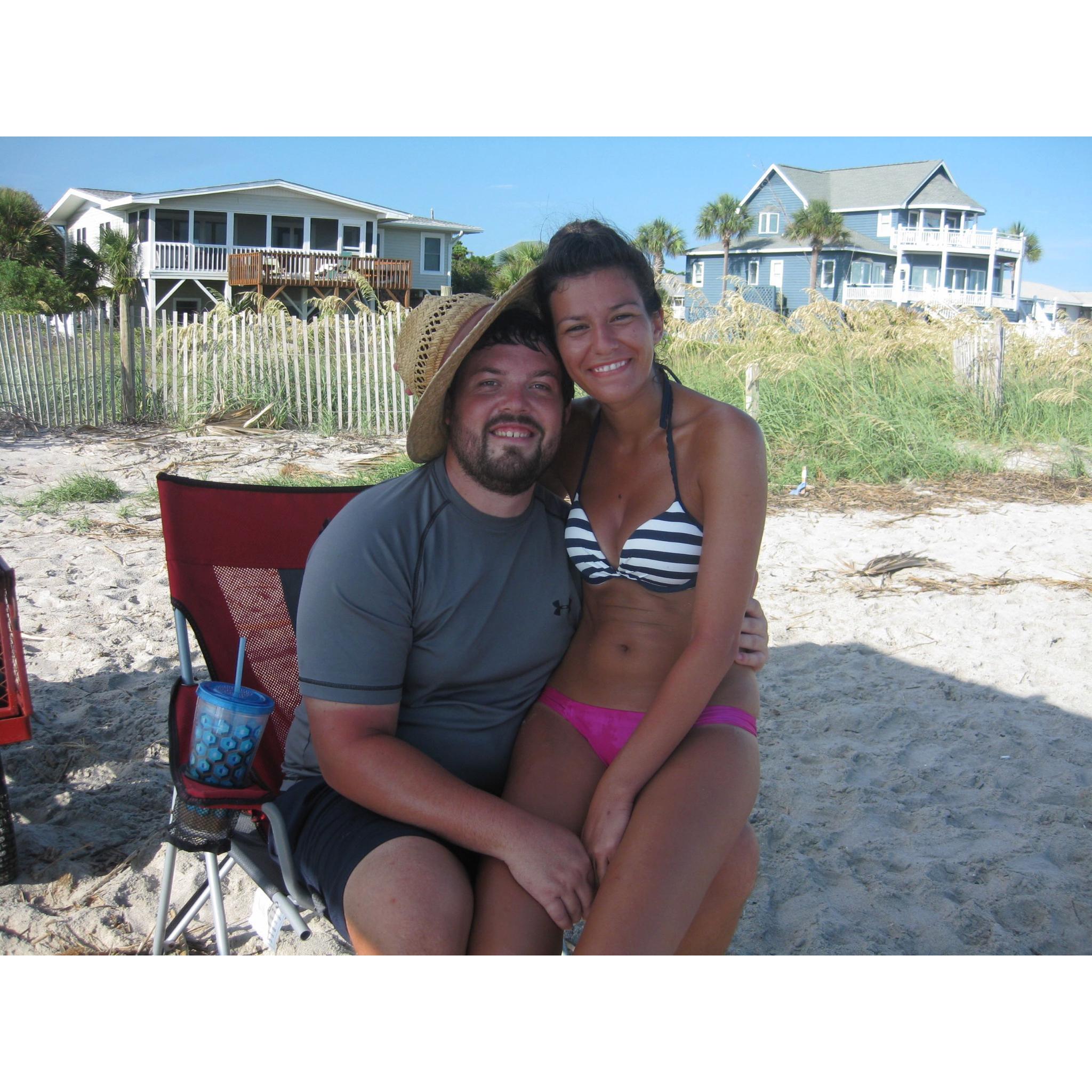 Nothing better than sandy toes and salty kisses from the love of your life! (August 2013)