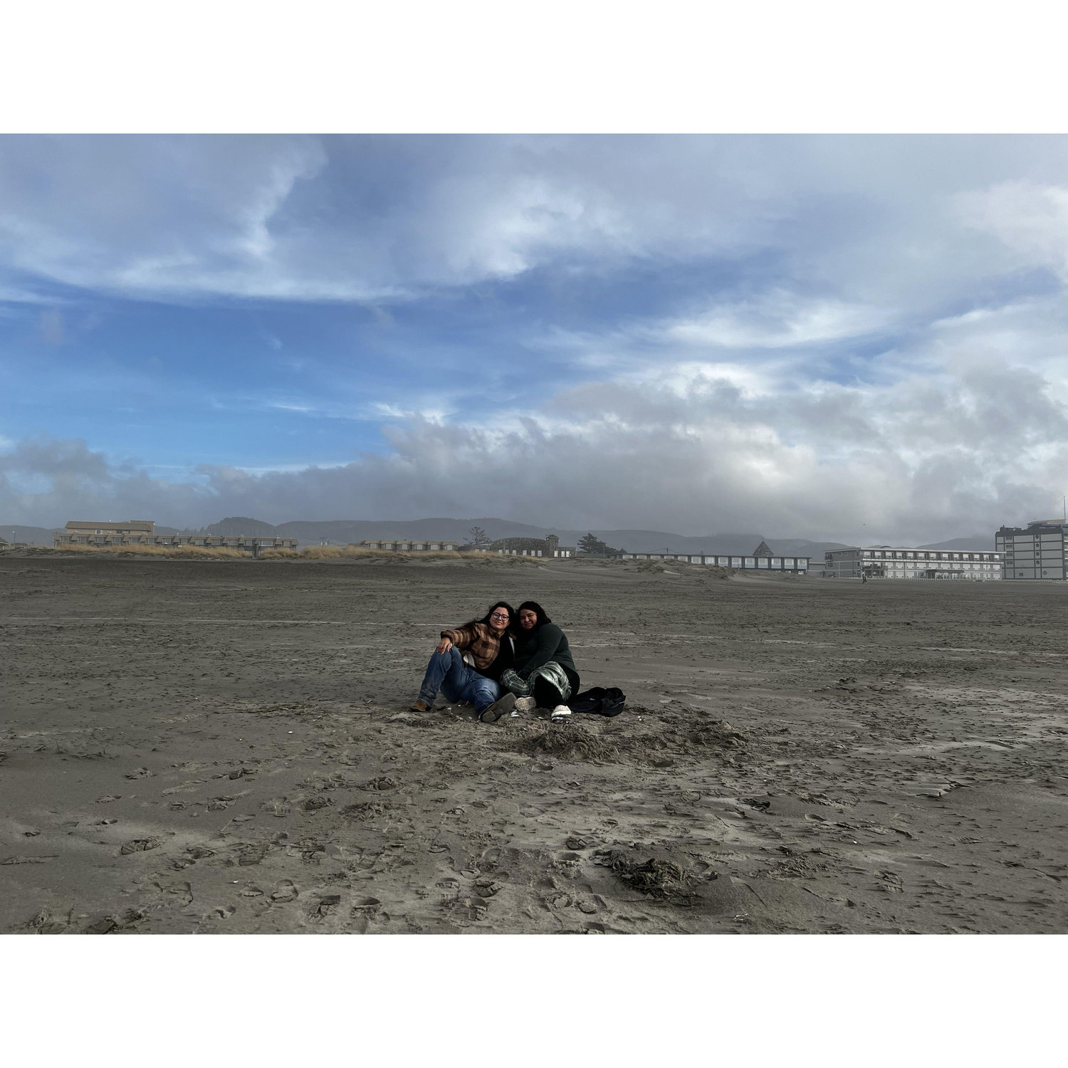 and us at another Beach in Oregon!